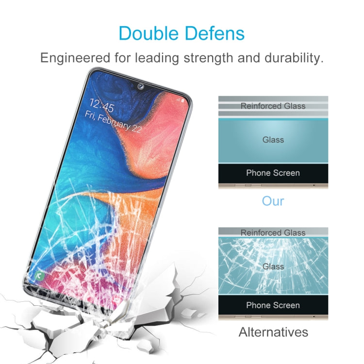 50 PCS 2.5D Non-Full Screen Tempered Glass Film for Galaxy A20e, For Galaxy A20e (50 PCS)
