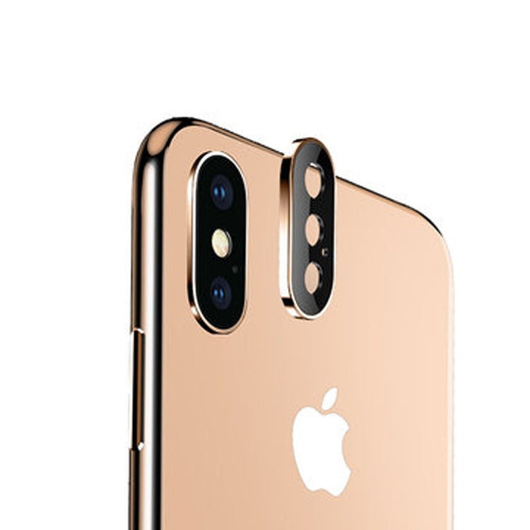 For iPhone XS Max Titanium Alloy Metal Camera Lens Protector Tempered Glass Film, For iPhone XS Max (Black)(1 PC), For iPhone XS Max (Gold)(1 PC), For iPhone XS Max (Silver)(1 PC)