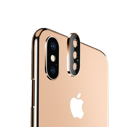 For iPhone XS Max Titanium Alloy Metal Camera Lens Protector Tempered Glass Film, For iPhone XS Max (Black)(1 PC), For iPhone XS Max (Gold)(1 PC), For iPhone XS Max (Silver)(1 PC)
