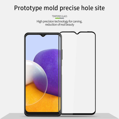 For Samsung Galaxy A22 4G PINWUYO 9H 3D Curved Full Screen Explosion-proof Tempered Glass Film(Black), For Samsung Galaxy A22 4G