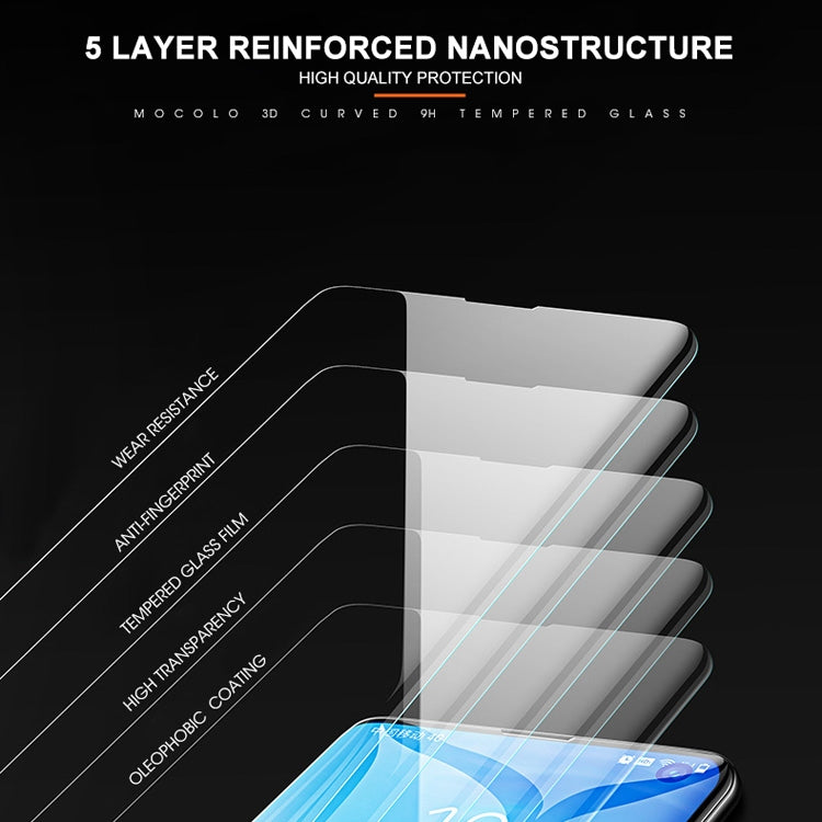 mocolo 9H 3D Full Screen UV Screen Film for Galaxy S10+, Support Fingerprint Unlock, For Samsung Galaxy S10+