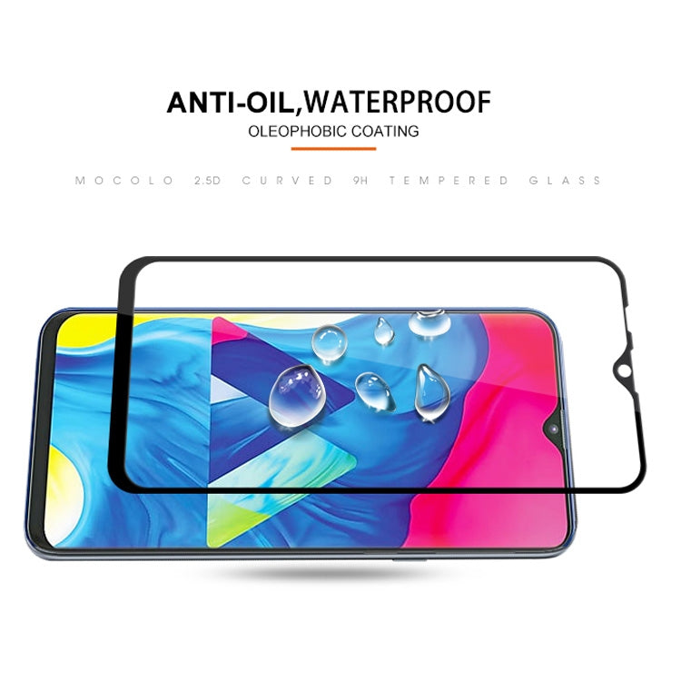 mocolo 0.33mm 9H 2.5D Full Glue Silk Print Tempered Glass Film for Galaxy M10, For Galaxy M10