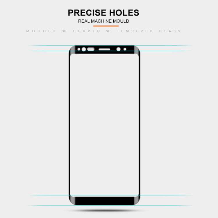 mocolo 0.33mm 9H 3D Curved Full Screen Tempered Glass Film for Galaxy S9, For Samsung Galaxy S9 (Curved)