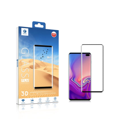 mocolo 0.33mm 9H 3D Round Edge Tempered Glass Film for Galaxy S10+, Fingerprint Unlock Is Not Supported , For Samsung Galaxy S10+