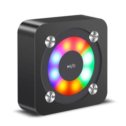 A9 Portable Bluetooth Stereo Speaker with Built-in MIC & Light, Support Hands-free Calls & TF Card & AUX IN, Bluetooth Distance: 10m, with Light(Rose Gold), with Light(Gold), with Light(Black)