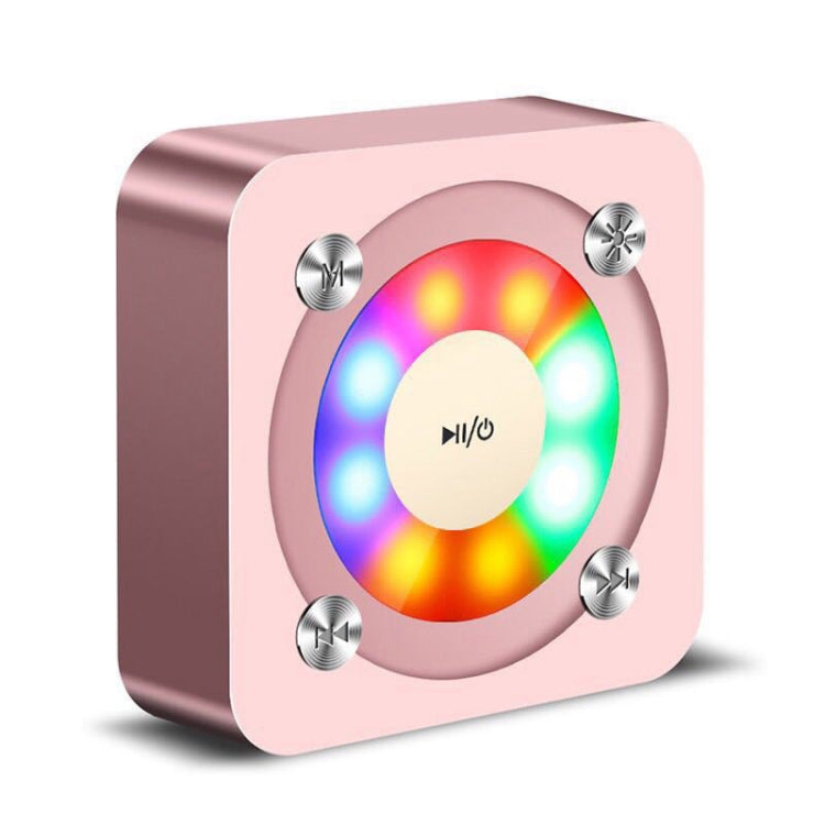 A9 Portable Bluetooth Stereo Speaker with Built-in MIC & Light, Support Hands-free Calls & TF Card & AUX IN, Bluetooth Distance: 10m, with Light(Gold), with Light(Black), with Light(Rose Gold)