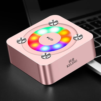A9 Portable Bluetooth Stereo Speaker with Built-in MIC & Light, Support Hands-free Calls & TF Card & AUX IN, Bluetooth Distance: 10m, with Light(Rose Gold), with Light(Gold), with Light(Black)