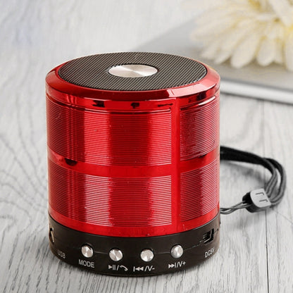 WS-887 Bluetooth Speaker with Lanyard, Support Hands-free Call & FM & U Disk & TF Card & AUX