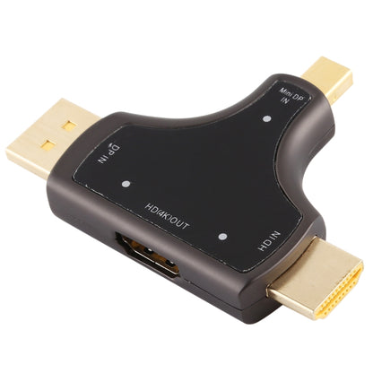D62A DisplayPort + Mini DP + HDMI Male to HDMI Female 3 in 1 Adapter, D62A