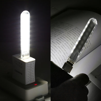 8LEDs 5V 200LM USB LED Book Light Portable Night Light, with Micro Adapter, with Micro Adapter