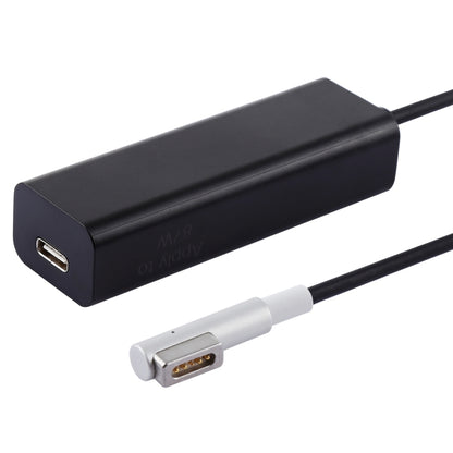 AnyWatt 85W USB-C / Type-C Female to 5 Pin MagSafe 1 Male L Head Series Charge Adapter Converter for MacBook, 85W Black