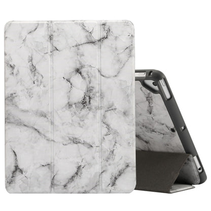 Marble Texture Pattern Horizontal Flip Case for iPad 9.7 (2018) , with Three-folding Holder & Pen Slots, For iPad 9.7 (2018) & iPad Air & iPad Air 2 & iPad Pro 9.7 & iPad 9.7 2017, For iPad 9.7 (2018)