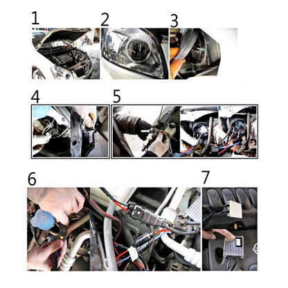 DC12V 35W HB4/9006 HID Xenon Light Single Beam Super Vision Waterproof Head Lamp, Color Temperature: 6000K, Pack of 2, 9006