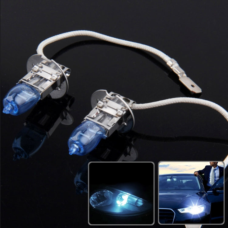 Halogen Bulb, Super White Car Headlight Bulb, 12 V / 100W, 6000K 2400 LM  (Pair), HOD H3, HOD H7, HOD 9005, HOD H11, HOD H4, HOD 9006, HOD H1