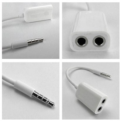Aux Audio Cable 3.5mm to 2 x Female Splitter Adapter, Compatible with Phones, Tablets, Headphones, MP3 Player, Car/Home Stereo & More