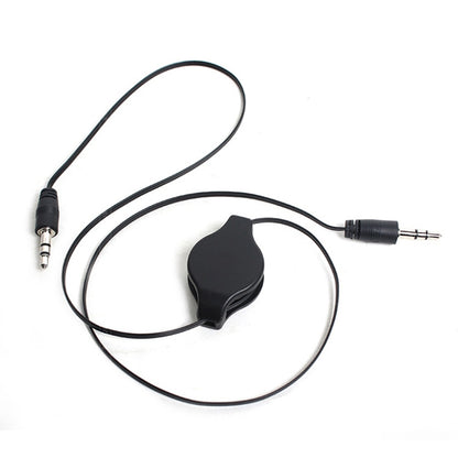 3.5mm Retractable Aux Audio Cable, Compatible with Phones, Tablets, Headphones, MP3 Player, Car/Home Stereo & More, Length: 11cm to 80cm