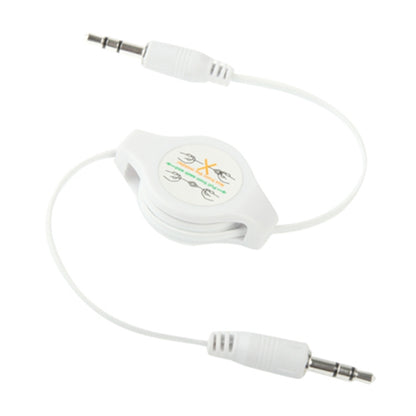 3.5mm Retractable Aux Audio Cable, Compatible with Phones, Tablets, Headphones, MP3 Player, Car/Home Stereo & More, Length: 11cm to 80cm