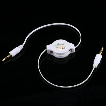 Aux Audio Cable 3.5mm Male to Male Retractable Cord, Compatible with Phones, Tablets, Headphones, MP3 Player, Car/Home Stereo & More, Length: 11cm  to 80cm