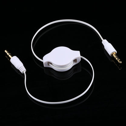 Aux Audio Cable 3.5mm Male to Male Retractable Cord, Compatible with Phones, Tablets, Headphones, MP3 Player, Car/Home Stereo & More, Length: 11cm  to 80cm