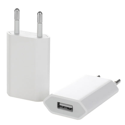5V / 1A (US Plug) USB Charger Adapter For  iPhone, Galaxy, Huawei, Xiaomi, LG, HTC and Other Smart Phones, Rechargeable Devices, UK Plug, EU Plug, US Plug