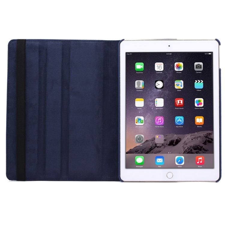 360 Degree Rotation Litchi Texture Flip Leather Case with 2 Gears Holder for iPad Air 2, For iPad Air 2
