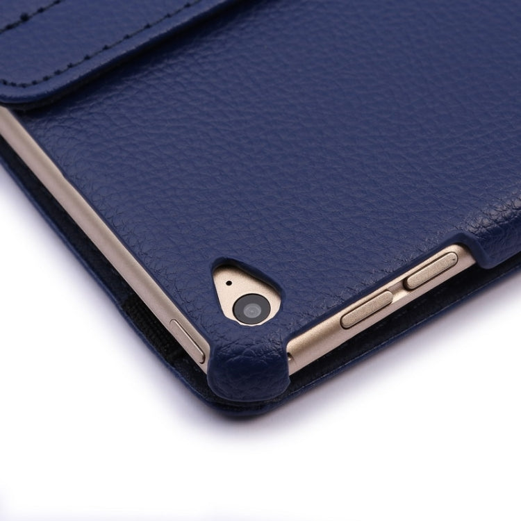 360 Degree Rotation Litchi Texture Flip Leather Case with 2 Gears Holder for iPad Air 2, For iPad Air 2