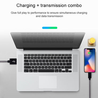 Net Style Metal Head 8 Pin to USB Data / Charger Cable, Cable Length: 1m