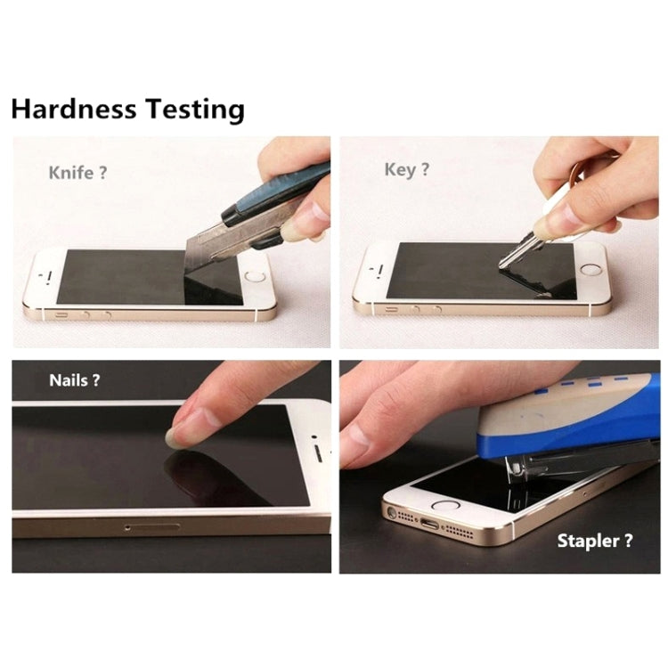 0.26mm 9H+ Surface Hardness 2.5D Curved Surface Full Screen Cover Explosion-proof Tempered Glass Film for iPhone 6s Plus