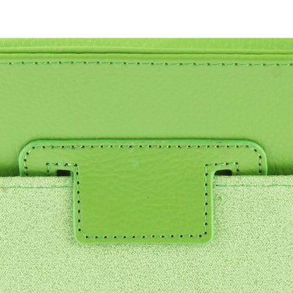 High Quality Litchi Texture Folding Leather with Sleep / Wake-up & Holder Function for iPad 2 / iPad 3 / iPad 4