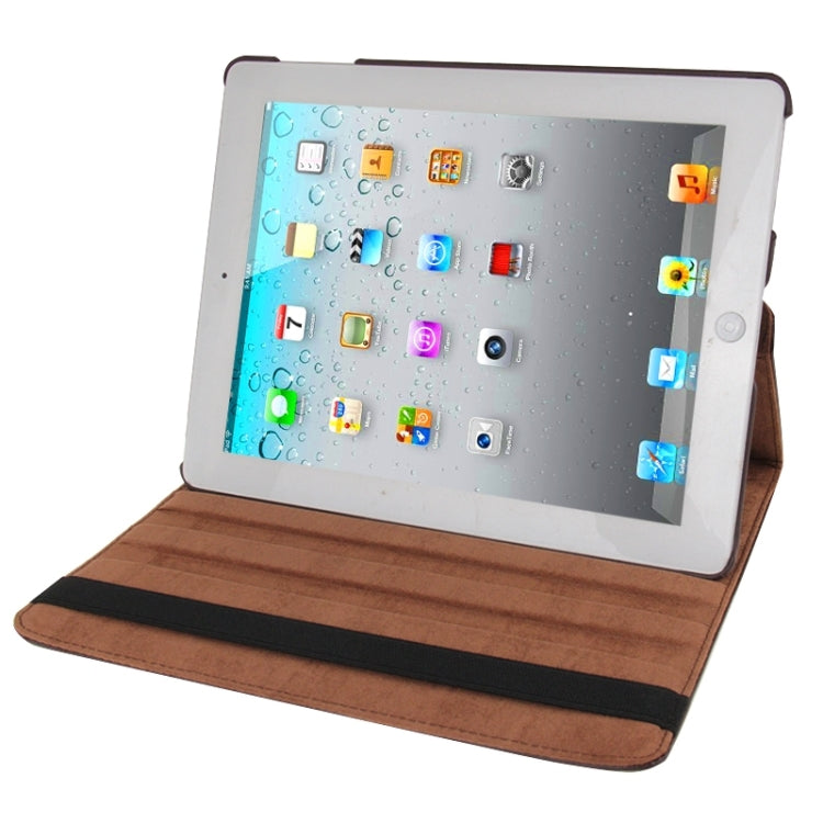 360 Degree Rotatable Leather Case with Sleep / Wake-up Function & Holder for New iPad (iPad 3), Sapphire Blue, For New iPad (iPad 3)