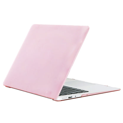 For MacBook Air 13.3 inch A1466 2012-2017 / A1369 2010-2012 Laptop Crystal Hard Protective Case, Grey, Pink