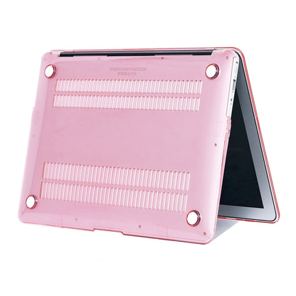 For MacBook Air 13.3 inch A1466 2012-2017 / A1369 2010-2012 Laptop Crystal Hard Protective Case, Grey, Pink