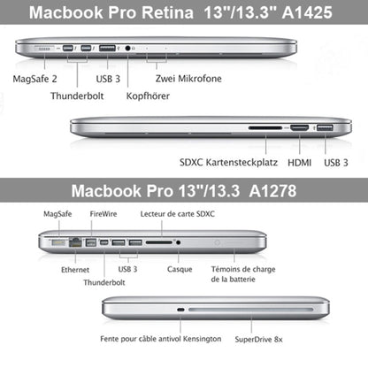 Frosted Hard Plastic Protective Case for Macbook Pro 13.3 inch, S-MAC-0023A, S-MAC-0023B, S-MAC-0023C, S-MAC-0023D, S-MAC-0023E, S-MAC-0023F, S-MAC-0023G, S-MAC-0023H