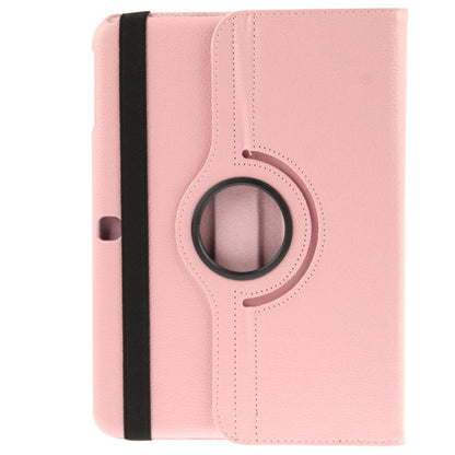 360 Degree Rotatable Litchi Texture Leather Case with 2-angle Viewing Holder for Samsung Galaxy Tab 4 10.1 / SM-T530 / T531 / T535