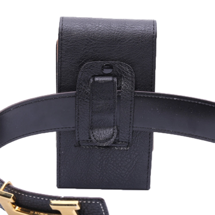 Litchi Texture Vertical Style Waist Bag for  iPhone 6S Plus, iPhone 6 Plus, Galaxy Note 5 / Note 4 / Note 3 / Note II / N7100 / S6 Edge Plus / A8