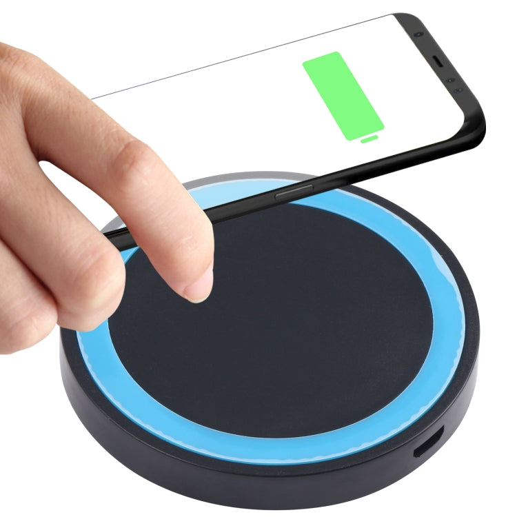 Universal QI Standard Round Wireless Charging Pad (White + Red), White, Black + White, White + Orange, Black + Orange, White + Black, Black + Blue, Black + Red, Grey+Black, White + Red, White + Blue