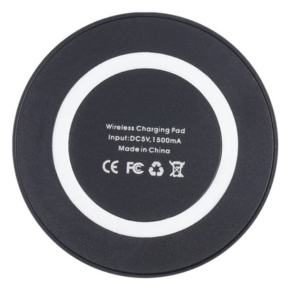 Universal QI Standard Round Wireless Charging Pad (White + Red), Black + White, White + Black, White, Grey+Black, White + Red
