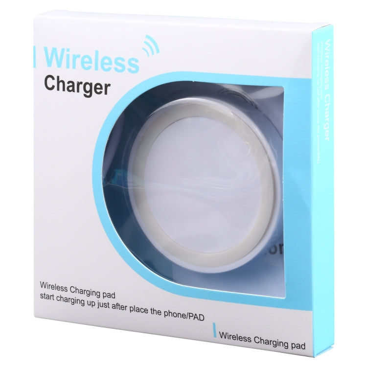 Universal QI Standard Round Wireless Charging Pad (White + Red), White, Black + White, White + Orange, Black + Orange, White + Black, Black + Blue, Black + Red, Grey+Black, White + Red, White + Blue