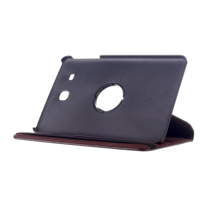 Litchi Texture 360 Degree Rotation Leather Case with Multi-functional Holder for Galaxy Tab E 9.6