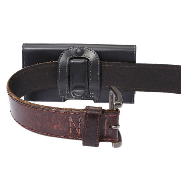 Crazy Horse Texture Vertical Flip Leather Case / Waist Bag with Back Splint for Galaxy S4 / i9500