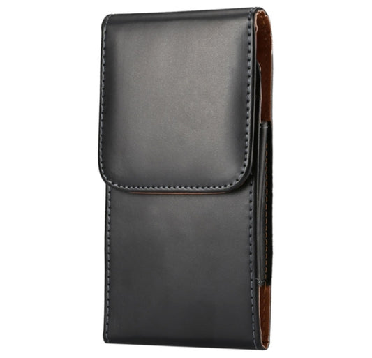 For iPhone X  & Galaxy S7 & S6 / G920 Crazy Horse Texture Vertical Flip Leather Case / Waist Bag with Back Splint