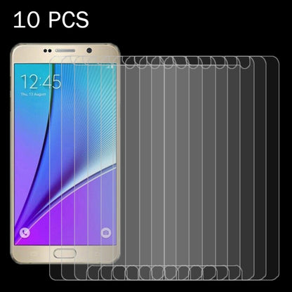 10PCS 0.26mm 9H+ Surface Hardness 2.5D Explosion-proof Tempered Glass Film for Galaxy Note 5 / N920, For Galaxy Note 5 / N920 (10 PCS)