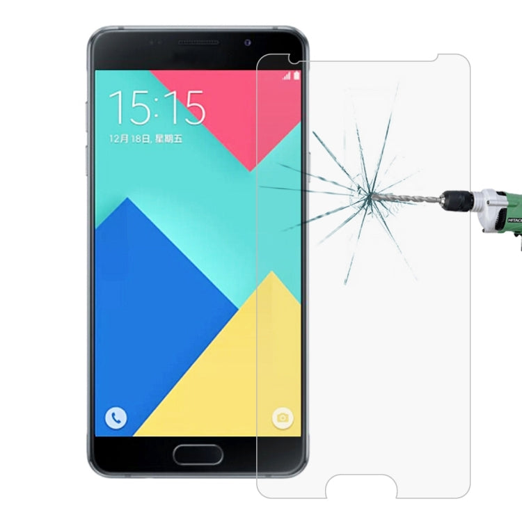 100 PCS for Galaxy A7(2016) / A710 0.26mm 9H Surface Hardness 2.5D Explosion-proof Tempered Glass Screen Film, 100pcs