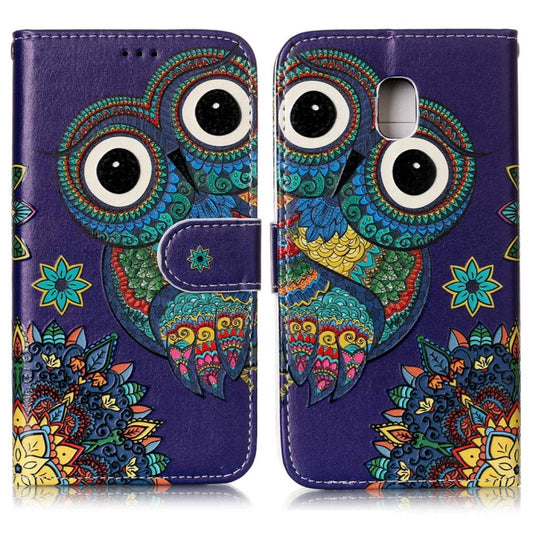 For Galaxy J3 (2017) (EU Version) Gloss Oil Embossed Horizontal Flip Leather Case with Holder & Card Slots & Wallet & Photo Frame, For Galaxy J3 (2017) (EU Version)
