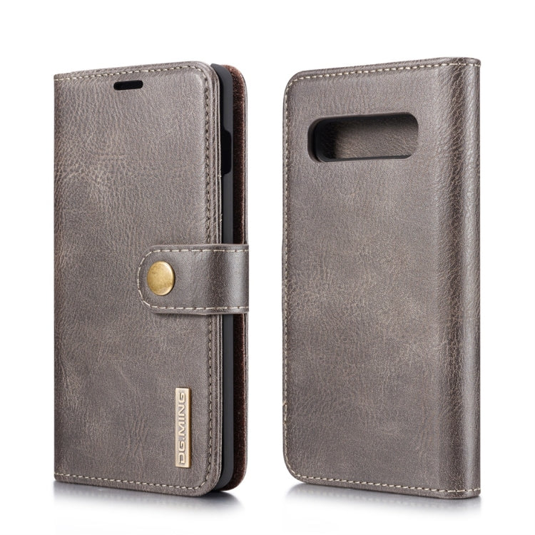 DG.MING Crazy Horse Texture Flip Detachable Magnetic Leather Case for Samsung Galaxy S10 Plus, with Holder & Card Slots & Wallet, For Samsung Galaxy S10 Plus, Galaxy S10 Plus