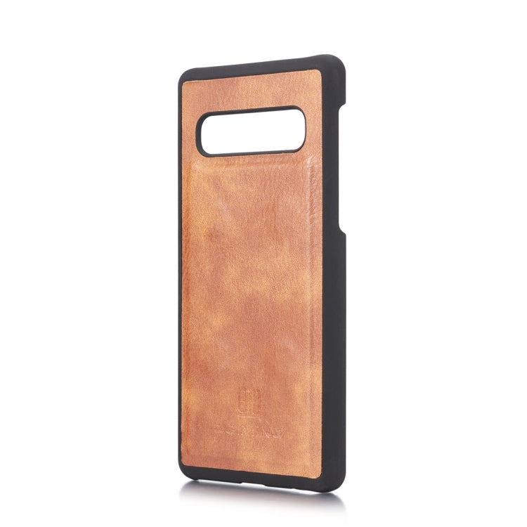 DG.MING Crazy Horse Texture Flip Detachable Magnetic Leather Case for Samsung Galaxy S10, with Holder & Card Slots & Wallet, Galaxy S10, For Samsung Galaxy S10