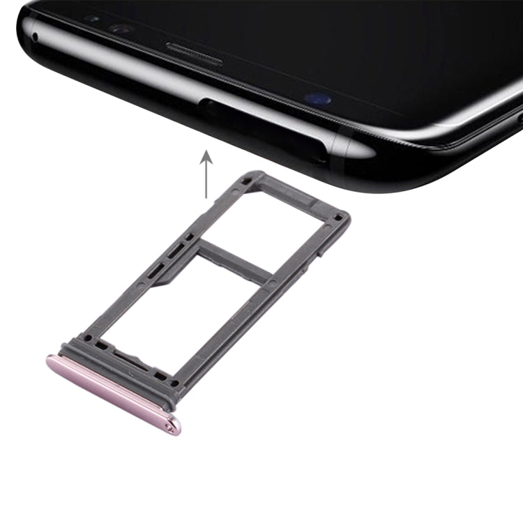 For Galaxy S8 SIM Card Tray + Micro SD Tray, For Samsung Galaxy S8, For Galaxy S8, For Galaxy S8 Pink, For Galaxy S8 Grey