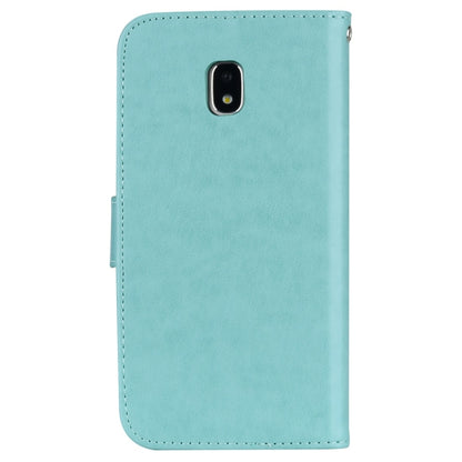 For Galaxy J3 (2017) / J330 (EU Version) Roses Pressed Flower Pattern Horizontal Flip Leather Case with Holder & Card Slots & Wallet, For Samsung Galaxy J3 (2017) / J330 (EU Version)