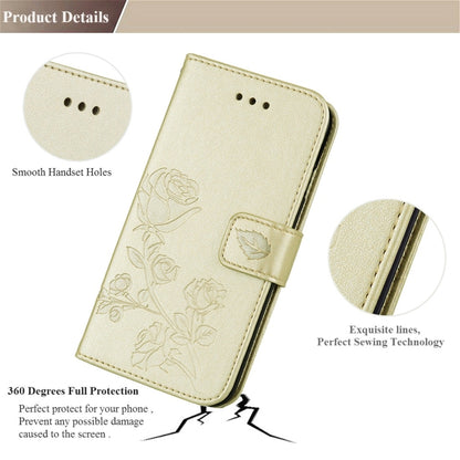 For Galaxy J3 (2017) / J330 (EU Version) Roses Pressed Flower Pattern Horizontal Flip Leather Case with Holder & Card Slots & Wallet, For Samsung Galaxy J3 (2017) / J330 (EU Version)
