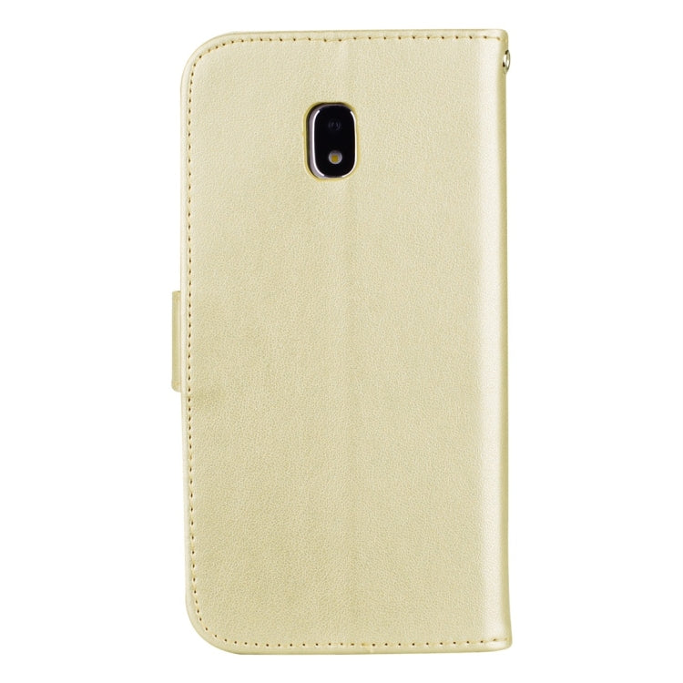 For Galaxy J3 (2017) / J330 (EU Version) Roses Pressed Flower Pattern Horizontal Flip Leather Case with Holder & Card Slots & Wallet, For Galaxy J3 (2017) / J330 (EU Version), For Samsung Galaxy J3 (2017) / J330 (EU Version)